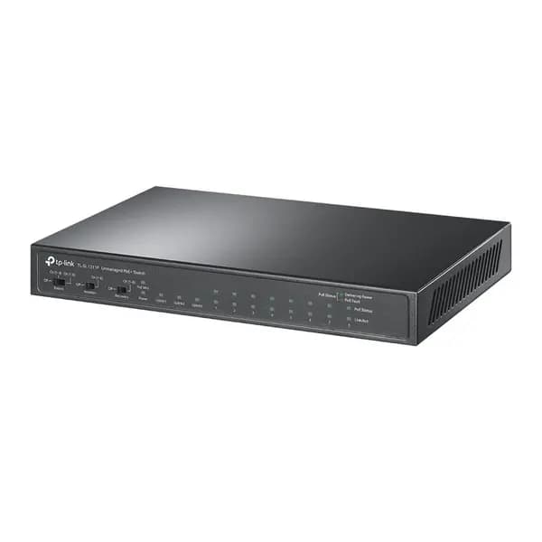 TP Link 8-Port 10/100Mbps + 3-Port Gigabit Desktop Switch with 8-Port PoE+ Fast Ethernet (10/100) Power over Ethernet (PoE) TL-SL1311P