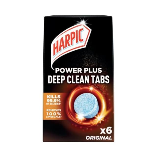 Harpic Harpic Power Plus Deep Clean Toilet Cleaner Tablets x6 Original (Pack of 8) 3249122 3249122