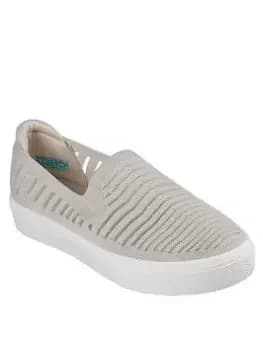 Skechers Poppy Garden Walk Plimsolls, Off White, Size 5, Women