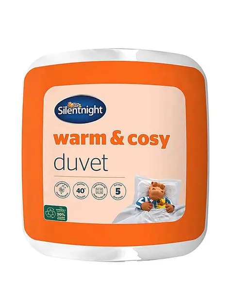 Warm & Cosy 13.5 Tog Duvet White DOUBLE XA40602