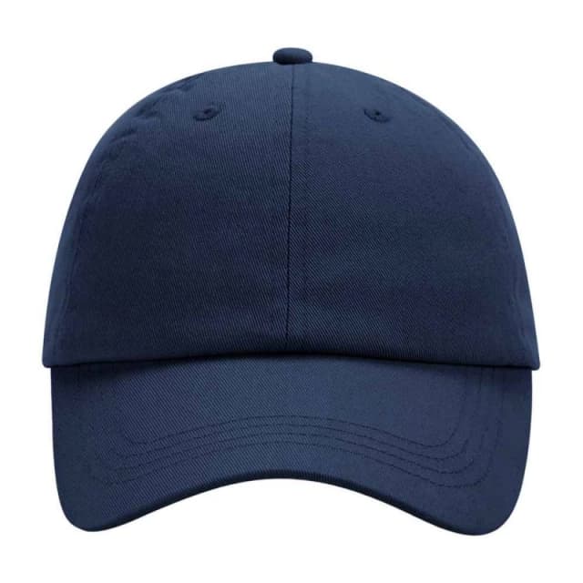Beechfield 6 Panel Low Profile Baseball Cap in Navy Navy Unisex One Size