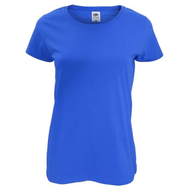 Fruit Of The Loom Short Sleeve Lady-Fit Original T-Shirt Blue female