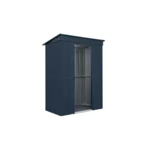 Lotus - 5x3 Anthracite Grey Metal Pent Shed - Anthracite Grey