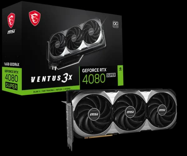 MSI GeForce RTX 4080 Super Ventus 3X OC 16G GDDR6X Graphics Card