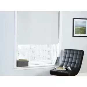 Thermal Blackout White 90cms Wide Straight Edged Roller Blind