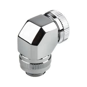Phanteks 16mm Hard Tube Rotary Fitting 90 G1/4 - Chrome