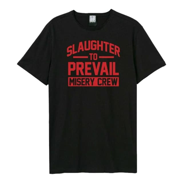 Amplified Mens Misery Crew Slaughter To Prevail T-Shirt in Black Size: XS Black Male XS