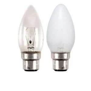 Status 40W Bayonet Cap Candle Bulb - Clear - 10 Pack