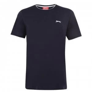Slazenger Tipped T Shirt Mens - Navy