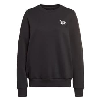 Reebok ID Logo Crew Sweatshirt Womens - Black