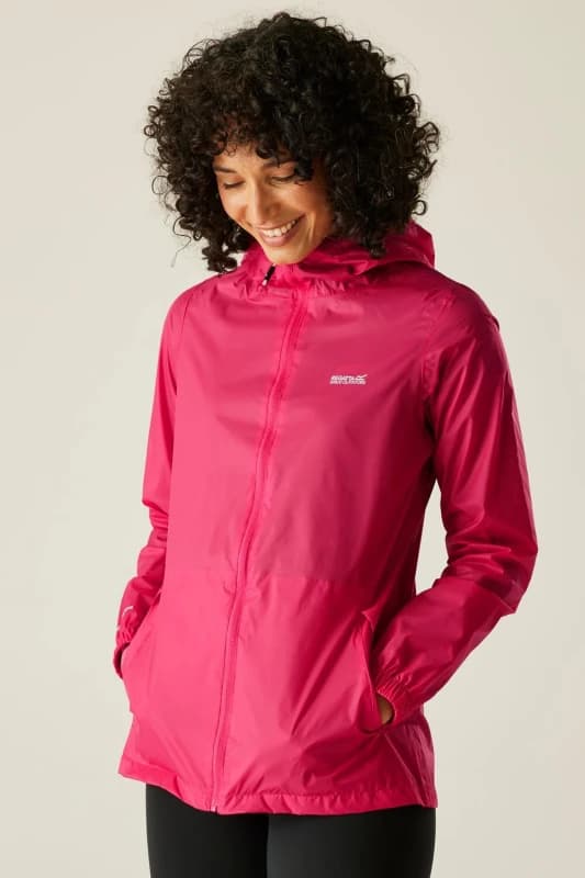 Regatta Womens 'Pack-It III' Waterproof Packaway Jacket in Dusty Pink Size: 8 Dusty Pink Female 8