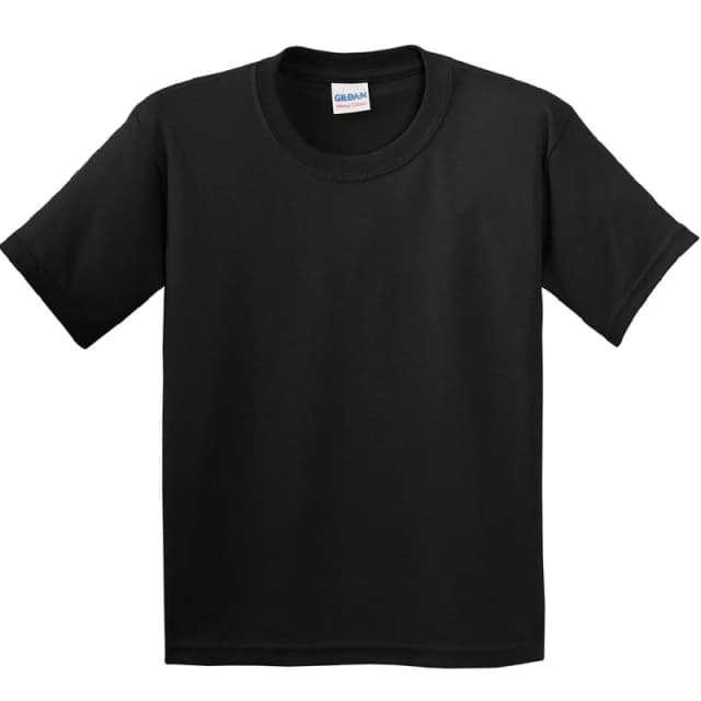 Gildan Heavy Cotton T-Shirt Pack of 2 in Black Size: XS Black Unisex XS