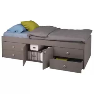 Kidsaw Captains Single 3ft Cabin Bed GREY