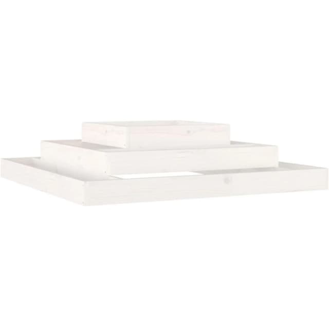 vidaXL Planter White 110x110x27 cm, White 823872