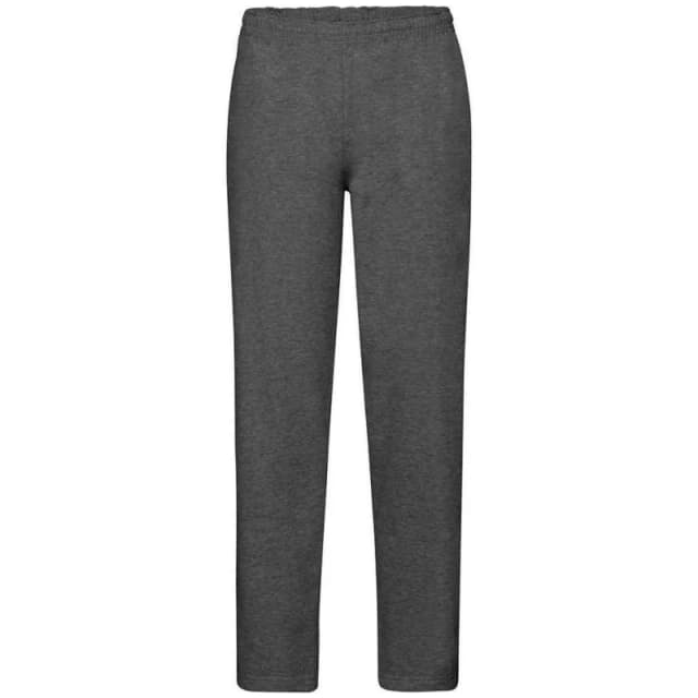 Fruit Of The Loom Fruit of the Loom Men Classic Heather Open Hem Jogging Bottoms in Dark Grey Size: Small Dark Grey S Male 5063470502561