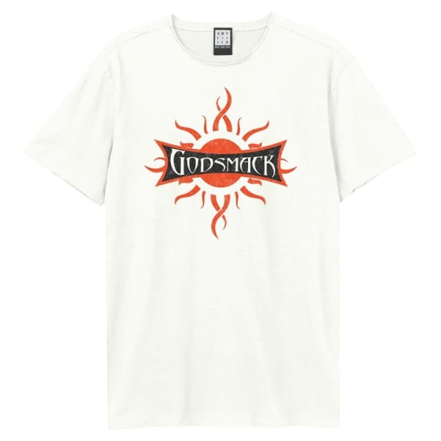 Amplified Amplified Men Logo Godsmack T-Shirt in White Size: X-Small White XS Male 5063806408642