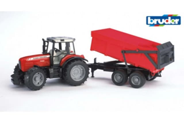 Bruder Bruder 1:16 Massey Ferguson 7480 with tipping trai Multi unisex 01:16