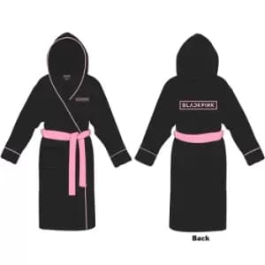 BlackPink - Logo Unisex Large - X Large Bathrobe - Black
