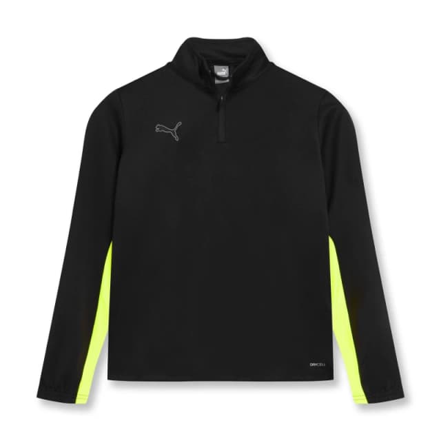 Puma Finesse Performance Quarter Zip Drill Top Junior - Black 9 - 10 Years