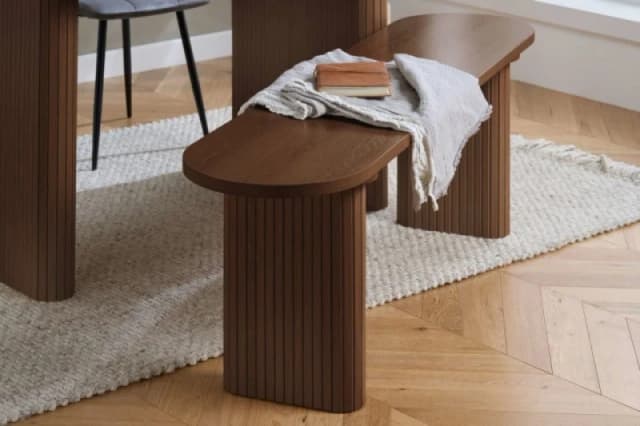 Birlea Axel Walnut 160cm Dining Bench