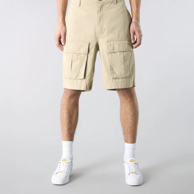 Pretty Green Mens Brentwood Cargo Shorts Sand male 30