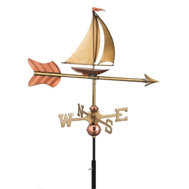 Good Directions Cottage Yacht Copper Weathervane - H66 x W56 x L28cm Copper Unisex