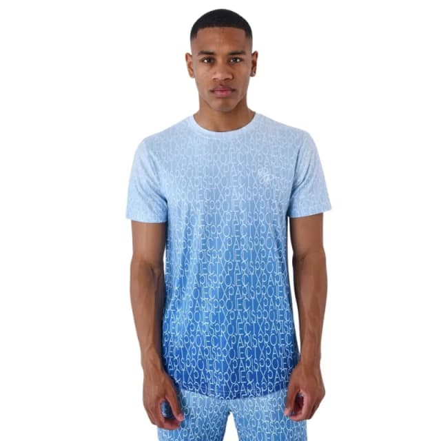 Project X Paris Two-tone, all-over gradient-effect T-Shirt Project X Paris Bleu Male S