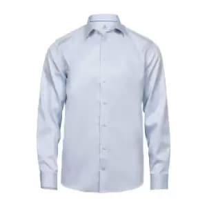 Tee Jays Mens Luxury Comfort Fit Long Sleeve Oxford Shirt (4XL) (Light Blue)