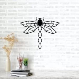Dragonfly 2 Black Decorative Metal Wall Accessory