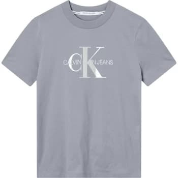 Calvin Klein Jeans Glossy Mono T Shirt - MARBLE GREY PS8