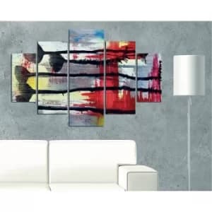 ST207 Multicolor Decorative MDF Painting (5 Pieces)