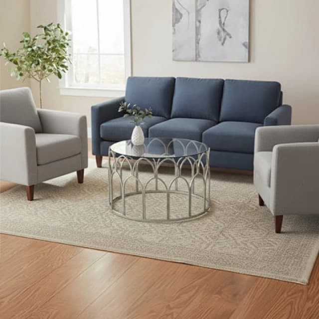 Orsina Merlin Silver Leaf Coffee Table