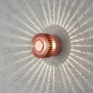 Monza Outdoor Modern Wall Light Copper Anodised 3W High Power LED, IP54