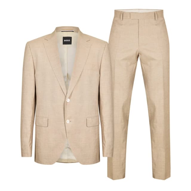 Boss H-Jeckson-2pcs-224 10271207 01 Suit Mens Light Beige male 38 (48)