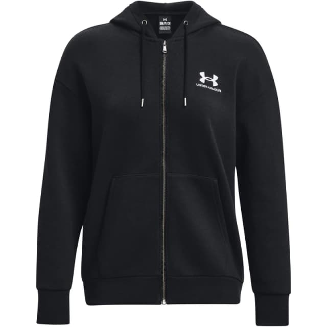 Under Armour Womens Essential Full Zip Fleece Black female 10 (S)