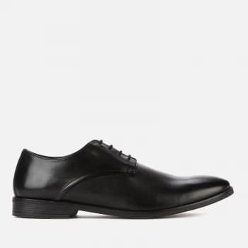 Clarks Mens Stanford Walk Leather Derby Shoes - Black - UK 8