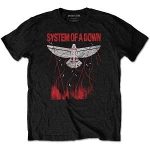 System Of A Down - Dove Overcome Mens Large T-Shirt - Black