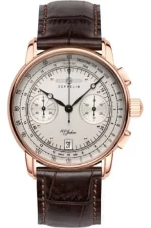 Mens Zeppelin 100 Jahre Chronograph Watch 7672-1