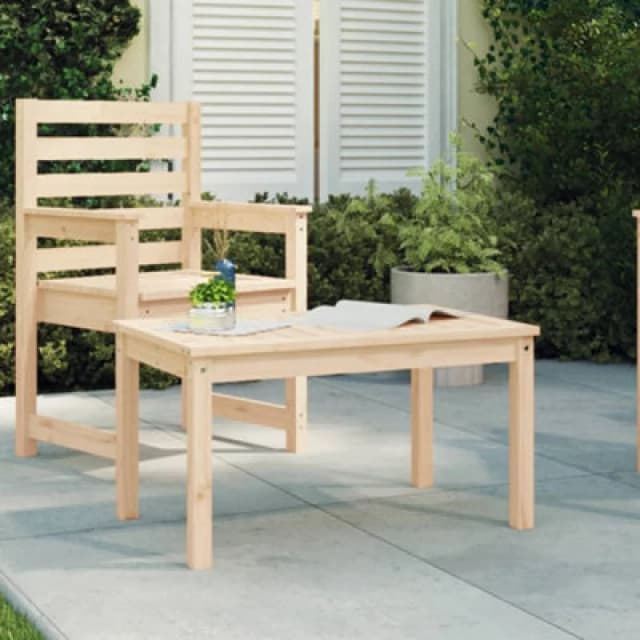 JINLEFU Garden Table 82.5x50.5x45cm Solid Wood Pine vidaXL JRVDZX-824113_DE