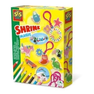 SES CREATIVE Childrens Magic Shrink Film Keychains Set