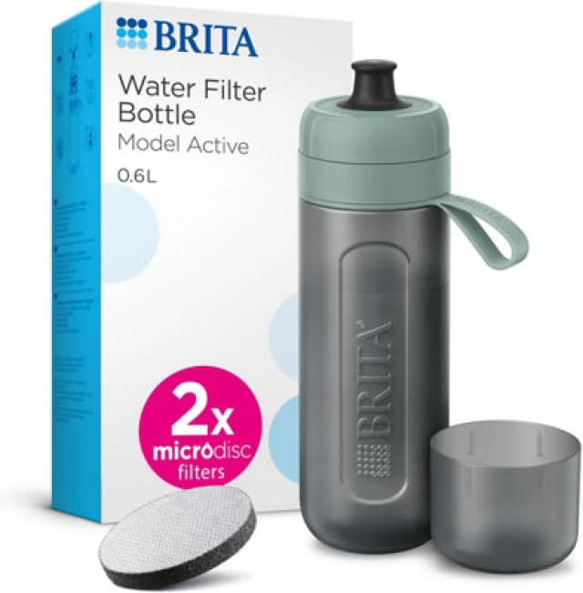 Brita Sports Water Filter Bottle Active Dark Green 1052251
