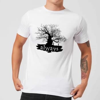 Harry Potter Always Tree Mens T-Shirt - White - XS
