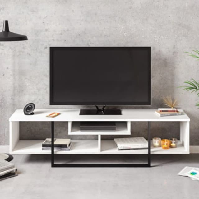 Decorotika Astona TV Stand TV Unit for TVs up to 65" White