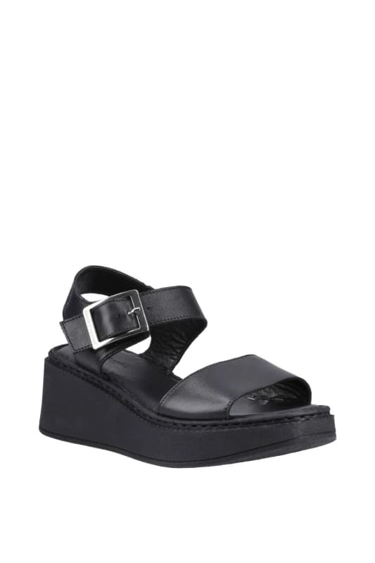 Hush Puppies Beatrix Wedge Sandal Black