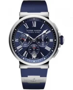Ulysse Nardin Marine Chronograph Mens Watch 1533-150-3/43 1533-150-3/43