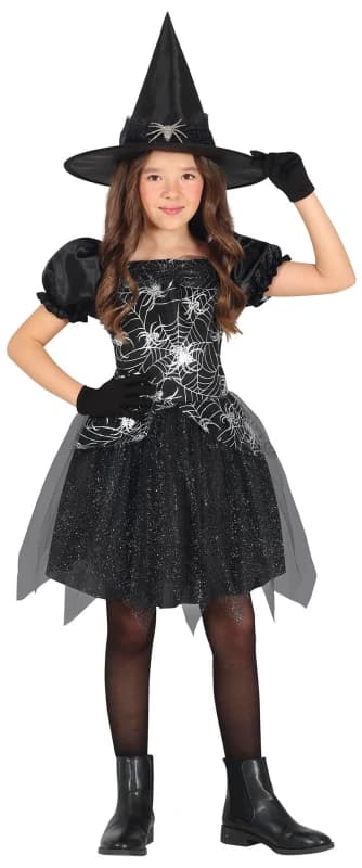 Fiestas Guirca Fancy Dress Silver Witch 3 ? 4 Years, Black CLG-FG78106