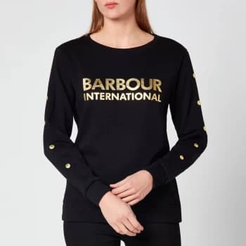 Barbour International Womens Reine Overlayer - Black - UK 10