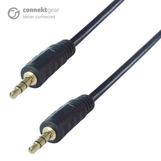 CONNEkT Gear connektgear 5m 3.5mm Stereo Jack Audio Cable - Male to Male - Gold Connectors 23-2050