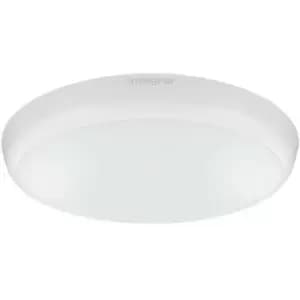 Integral - LED Flush Ceiling / Wall Light 12W 4000K 1056lm IK10 3hr Emergency / Sensor Matt White IP54