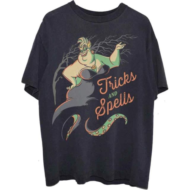 Disney Little Mermaid Ursula Tricks & Spells T Shirt Black unisex